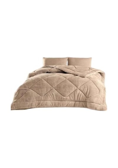 Teksnil Home Çift Kişilik Çift Taraflı Bej Welsoft Yorgan 195 X 2
