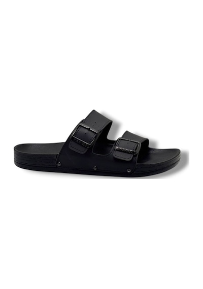 Parmi 21351-26 Anatomik Çift Bant Suya Dayanıklı Erkek Terlik 42-44 Siyah