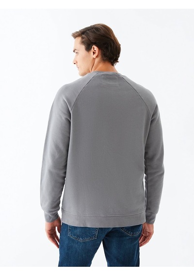 Ltb Soluk Efektli Bisiklet Yaka Koyu Grı Sweatshırt 01124860116089_12882 001 Ltb Soluk Efektli Bisiklet Yaka Koyu Grı Sweatshırt 01124860116089_12882 001