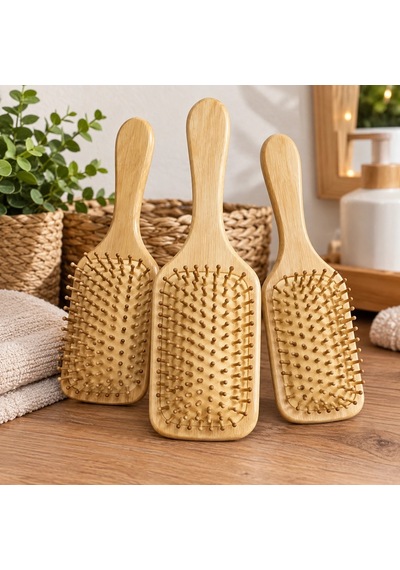 Bambu Saç Fırçası Tarak-25 Cm