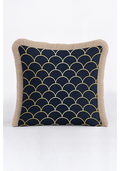 Art Deco Geometrik Desenli Saçaklı Yastık Kılıfı-deniz Kabuğu Lacivert Krem Püsküllü Kırlent Kılıfı Kadim Düş Nektar Art Deco Geometrik Desenli Saçaklı Yastık Kılıfı-deniz Kabuğu Lacivert Krem Püsküllü Kırlent Kılıfı Kadim Düş Nektar