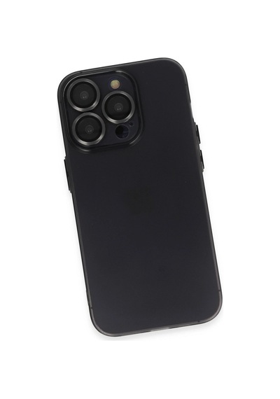 Apple iPhone Uyumlu 13 Pro Kılıf Luko Lens Silikon - Siyah İtdark27737