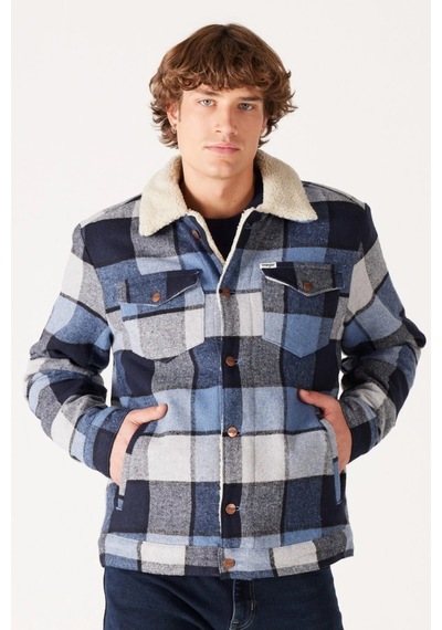 Wrangler Erkek Ceket W4e0xz84z Mavi