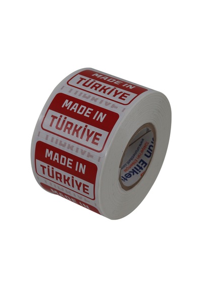 Made İn Türkiye Baskılı Kuşe Etiket 50mm X 30mm 1000 Adet