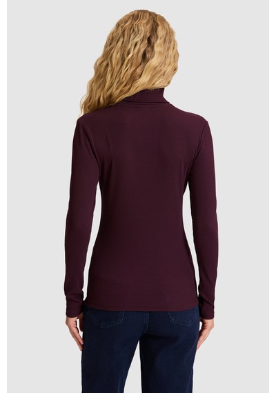 U.s. Polo Assn. Kadın Koyu Plum Tişört 50333795-vr180 Dark Plum