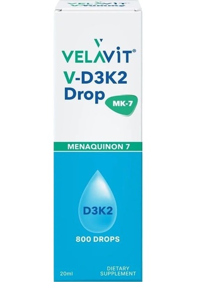 Velavit D3k2 Drop - Vitamin D3k2 Damla 20 Ml