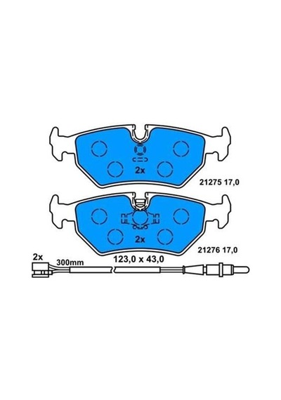 BOSCH 986424027 Fren Balatası Arka Ulysse 94- / Zeta 94- / 806 94- / Evasıon 94-