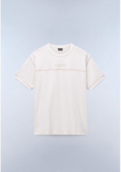 Napapijri S-umbra Ss Erkek T-shirt-31970 Beyaz