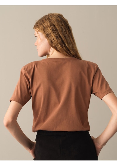Xint Camel Regular Fit Bisiklet Yaka Pamuk Tişört 602269
