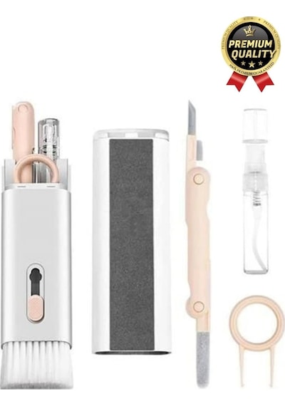 Çok Fonksiyonlu Silikon Uçlu 7 İn 1 Bilgisayar Ekranı Kulaklık Airpods Klavye Telefon Temizleme Kiti