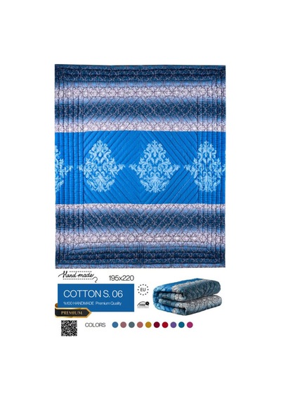 El Dikişi Çift Kişilik Emprime Yorgan Cottons.06 Cottons.06