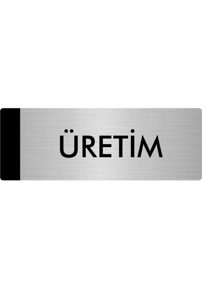 Metal Yönlendirme Levhası, Departman Kapı Isimliği Üretim 10x20 Cm Gümüş Renk