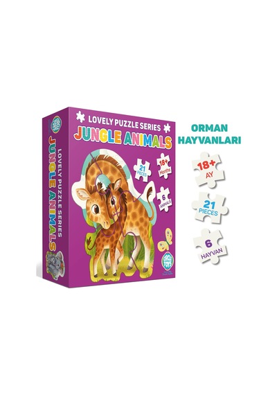 Daire Oyuncakları Güzel Bulmaca Orman Hayvanları