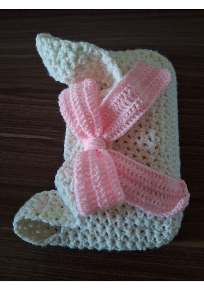Youngcraft Kurdaleli Şık El Örgüsü Çanta Açık Krem