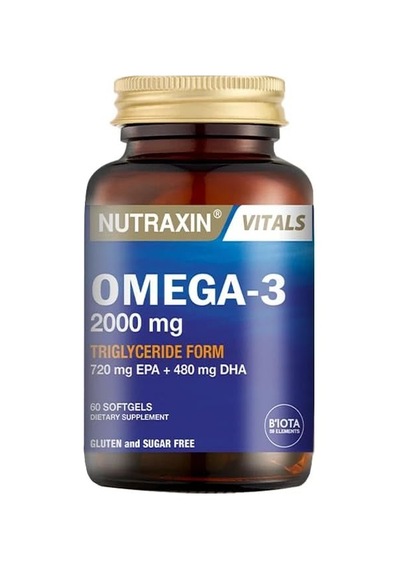 Omega-3 2000 Mg 60 Softjel - Balık Yağı, Epa 720, Dha 480 Mg Takviye Edici Gıda