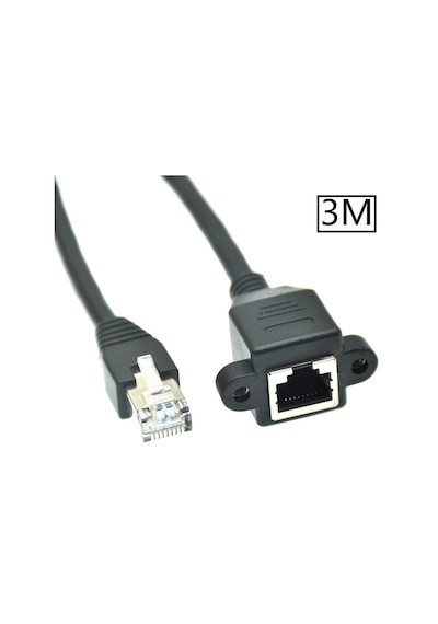 5079 Rj45 Dişi Erkek Uzatma 3M Panel Tipi Cat6 Montaj Kablosu