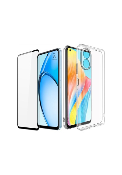 Oppo A60 İle Uyumlu Telefon Kılıfı Ve Tam Kaplayan Seramik Ekran Koruyucu