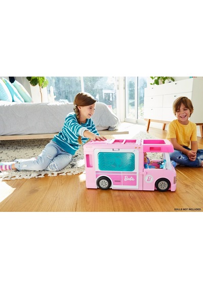 Barbie'nin 3'ü Bir Arada Muhteşem Karavanı ve Aksesuarları  Havuz