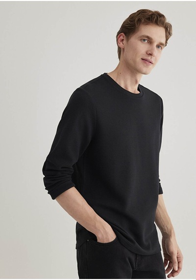 Mavi Siyah Erkek Sweatshirt M064622-21842 Siyah