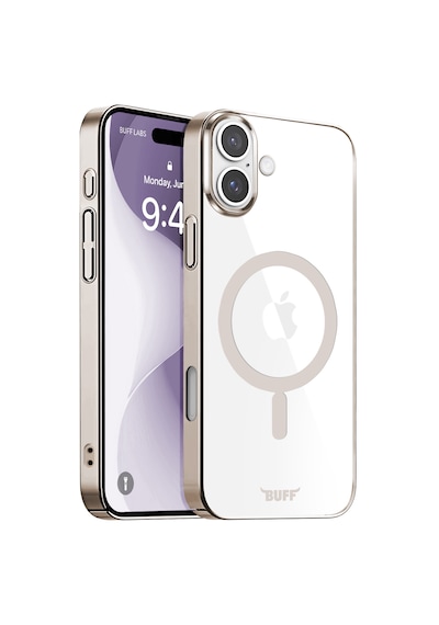 Apple Uyumlu iPhone Buff 16 Plus Magsafe Slim Fit Kılıf Titanium Gray