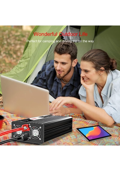 Tr 2000 W Saf Sinüs İnvertör, Lcd Ekran, Dc 48 V, Ac 230 V 50 Hz Güneş Enerjisi Dönüştürücü, Ev, Araba İçin