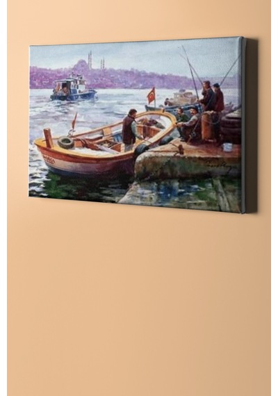 Webstyle Sayılarla Boyama Seti Kasnaklı Boğazdaki Balıklar 40 X 50 Cm