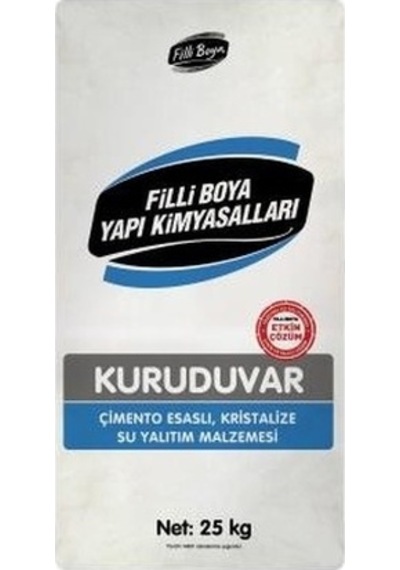 Nalburzade Filli Boya Kuruduvar Kristalize Su Yalıtım Malzemesi 25 KG
