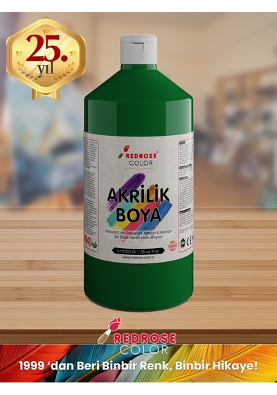 Red Rose Yeşil Akrilik Boya 1 KG