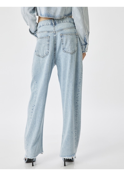Koton Balon Kot Pantolon Kesik Paça Yüksek Bel Crop Boy Düğmeli Pamuklu - Balon Fit Jean Açık İndigo 5wal40117md Açık İndigo Koton Balon Kot Pantolon Kesik Paça Yüksek Bel Crop Boy Düğmeli Pamuklu - Balon Fit Jean Açık İndigo 5wal40117md Açık İndigo