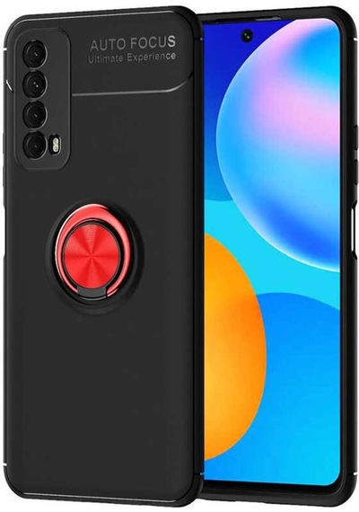 Huawei P Smart 2021 Kılıf Zore Ravel Yüzüklü Silikon Kılıf