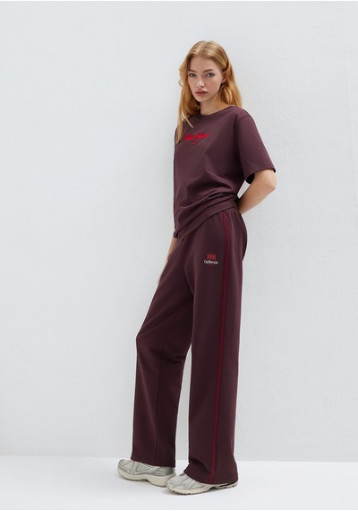 Mavi - California Baskılı Bordo Eşofman Altı 1011201-70223 Bordo