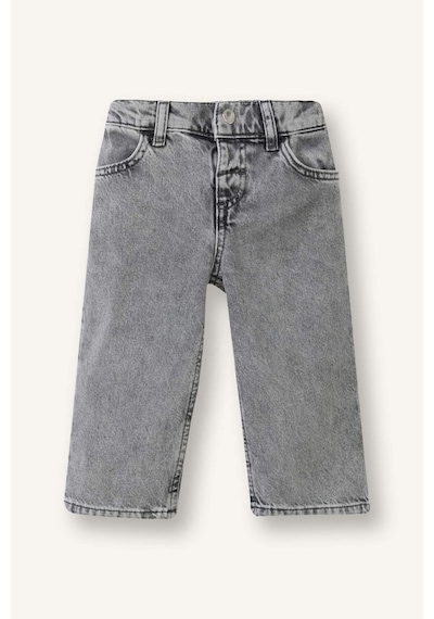Defacto %100 Pamuk Wıde Leg Pamuklu Pantolon Kız Bebek H2200a526hsnm55 Gri-nm55
