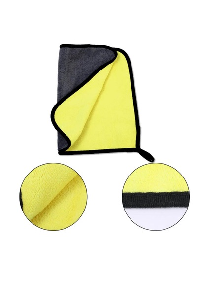 50x70 Cm Çift Katlı Yünlü Mikrofiber Araba Temizlik & Kurulama Bezi Ultra Emici Oto Havlusu