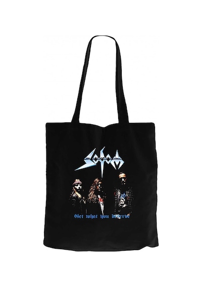 Sodom Get What You Deserve Siyah Kanvas Bez Çanta Siyah