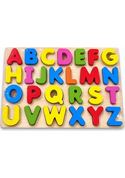 Ahşap Alfabe Puzzle Eğitici Oyuncak
