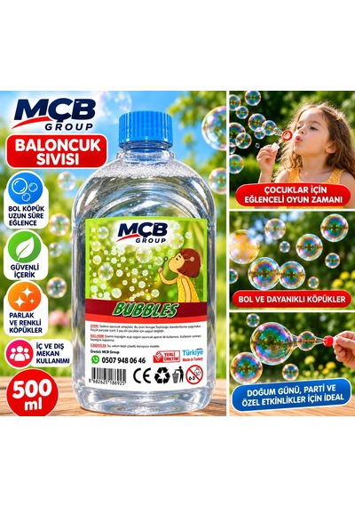 500 Ml Baloncuk Sıvısı Sabun Köpüğü Bubble Oyuncak Eğlenceli Çocuk Ve Parti Ürünü Çok Renkli