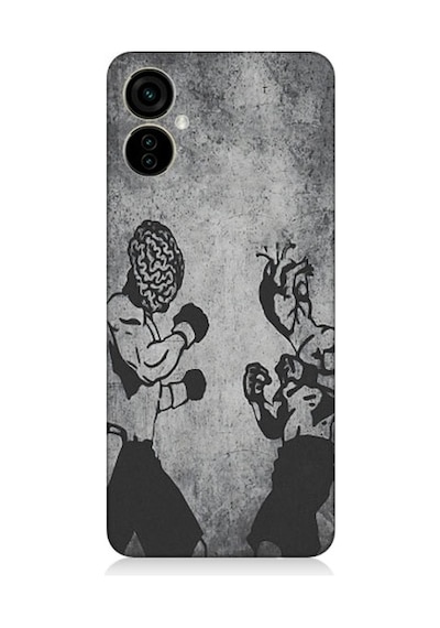 Tecno Spark 9 Pro Uyumlu Yüreğiniz Ve Kalbinizle Boks Desenli Silikon Kılıf