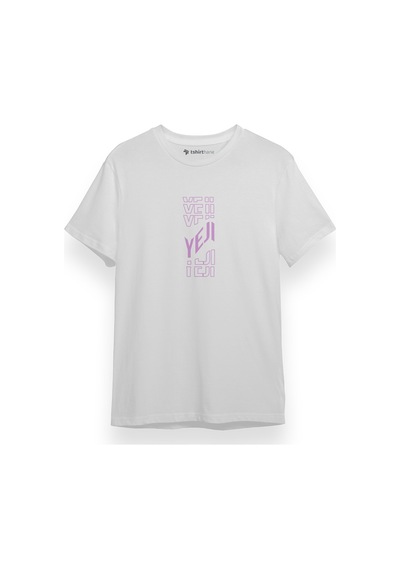 Itzy Yeji Beyaz Kısa Kol Erkek Tshirt 001