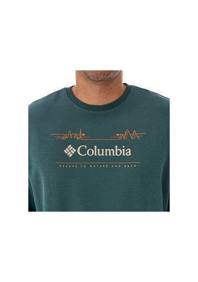Columbia Csc Nature And Back Erkek Sweatshirt Cs0329 Yeşil