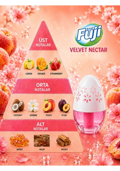 Ilgaz Fuji Şeftali Kokulu Araç, Wc, Oda Ve Ortam Kokusu 100 Ml Velvet Nectar Kalıcı Kavanoz Koku