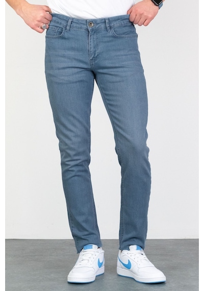 Hlt Jeans Erkek Mavi Slim Fit Likralı Esnek Taşlamalı Kot Pantolon 001 Mavi 29 - 31