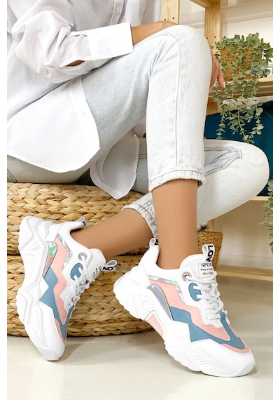 Dark Seer Ds.pmd239k2110 Sneaker 2025 Kadın Beyaz-mavi