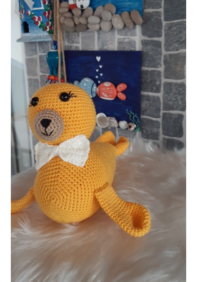 Amigurumi Oyuncak- Oyuncak Fok Sarı