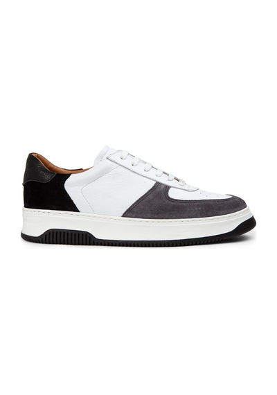 Deery Hakiki Deri Gri Erkek Sneaker Ayakkabı - 01965Mgrıe01 Gri