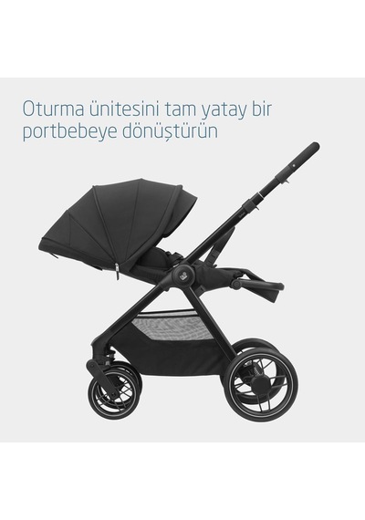 Maxi-Cosi Oxford Çift Yönlü Seyahat Sistem Olabilen Bebek Arabası Twillic Black