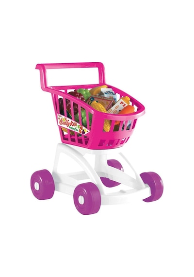 01369 , Market Arabası Dolu Pembe