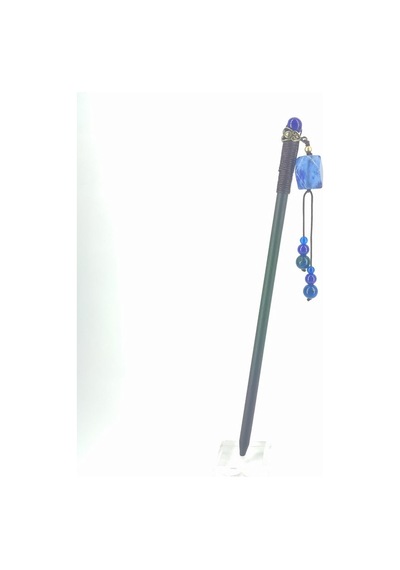 Tedz Collectıon Lapis Lazuli Püsküllü Topuz Çubuğu Mavi
