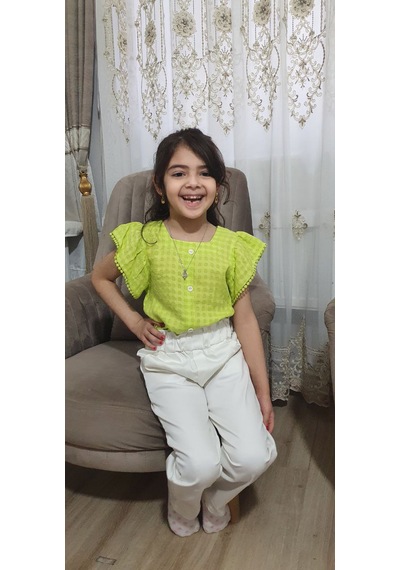 Asiltr Kız Çocuk Alt - Üst Takım Beyaz