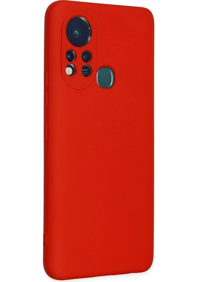 Cosmotex Newface İnfinix Hot 11s Kılıf Nano İçi Kadife Silikon - Kırmızı