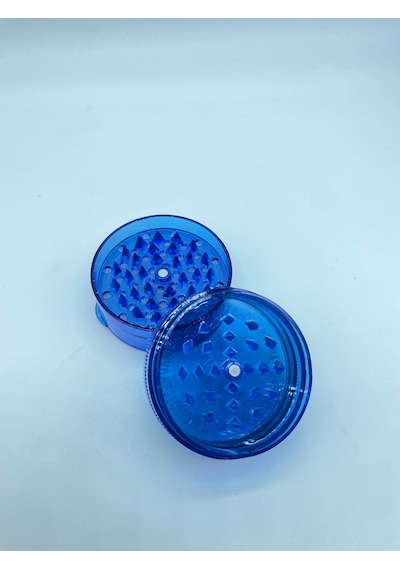 Plastik Tutunöğütücü 4parça Grinder Mavi